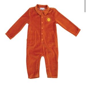 Angel Dear Velour Jumpsuit, Sz 6-12 mo. Rust color! NWT